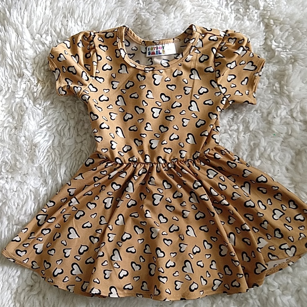 DotDotSmile Cheetah Dress 6/12M